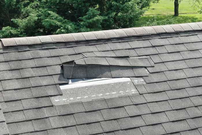 5.8 Shingles Blown Off