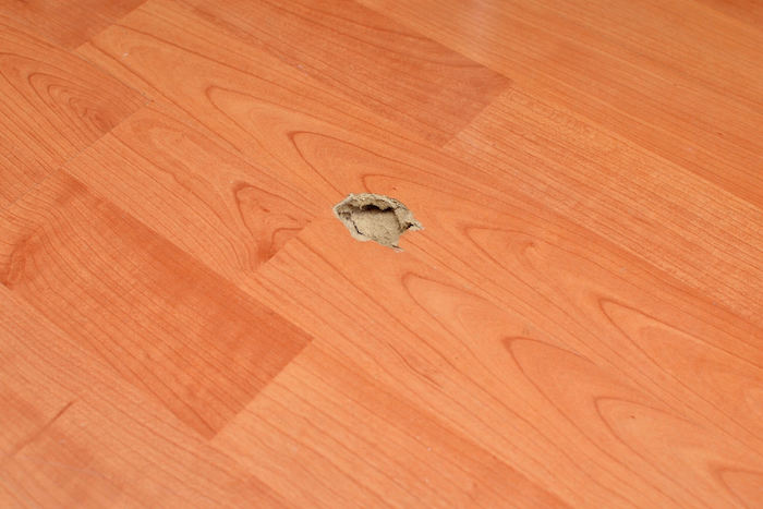 12.36 Laminate Floor Dented